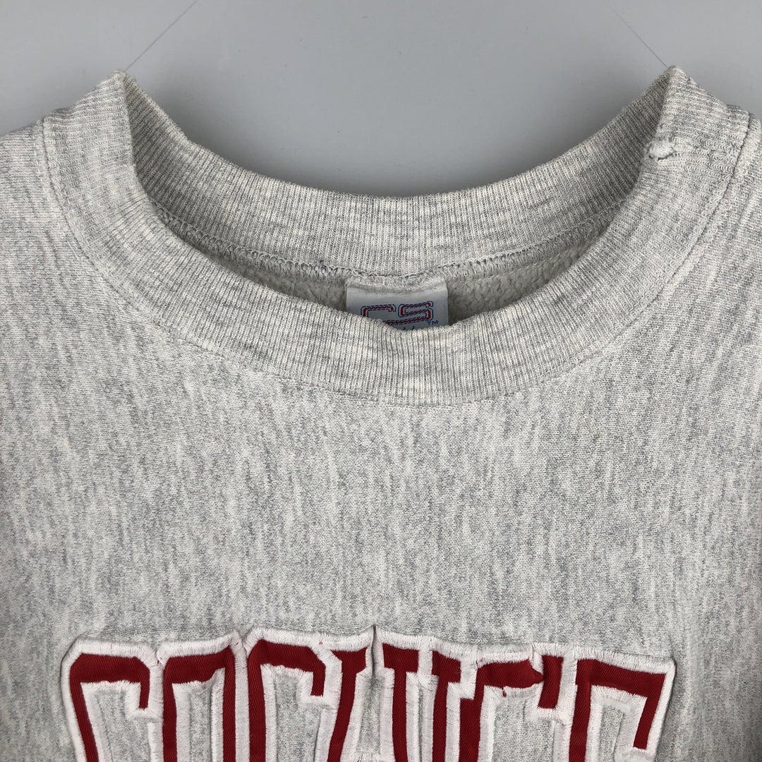 Vintage 90'S CS college sweatshirt, made in the USA, men's size XL unclear gray type Vintage Second Hand