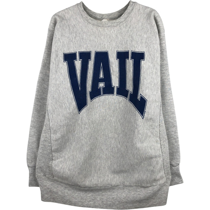 College sweatshirt, made in the USA, men's size XL cotton gray type Vintage Second Hand
