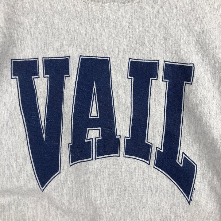 College sweatshirt, made in the USA, men's size XL cotton gray type Vintage Second Hand
