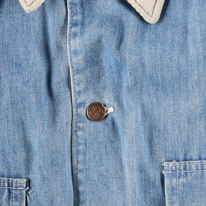 70'S JCPenney BIG MAC denim coveralls, men's XL size, vintage cotton blue type Vintage Second Hand