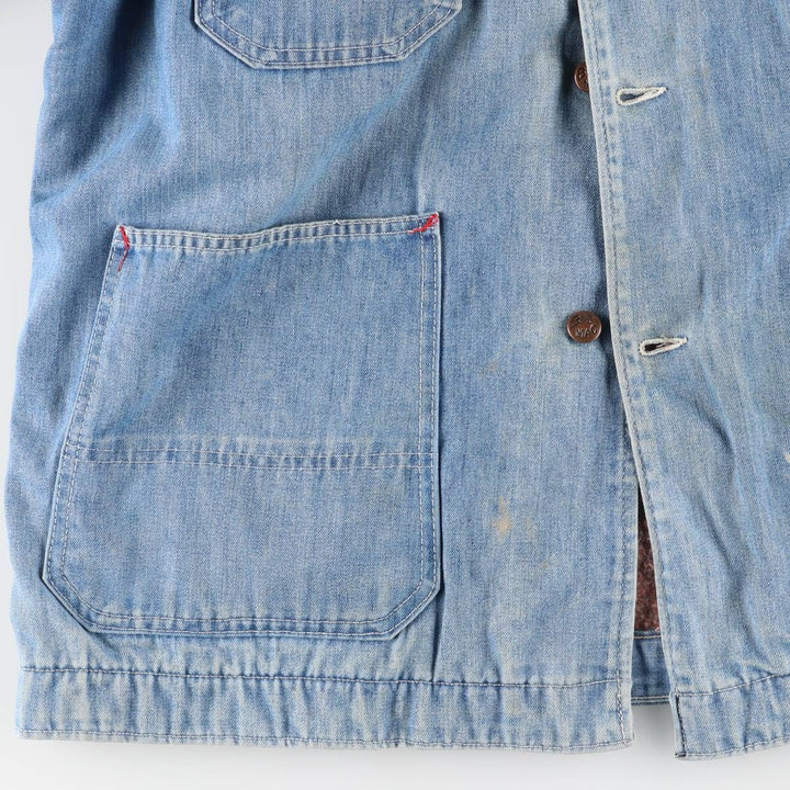 70'S JCPenney BIG MAC denim coveralls, men's XL size, vintage cotton blue type Vintage Second Hand