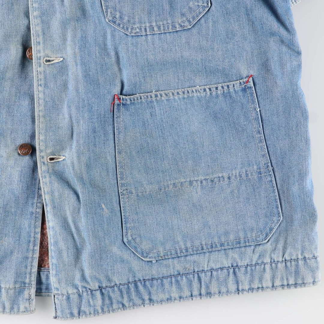 70'S JCPenney BIG MAC denim coveralls, men's XL size, vintage cotton blue type Vintage Second Hand