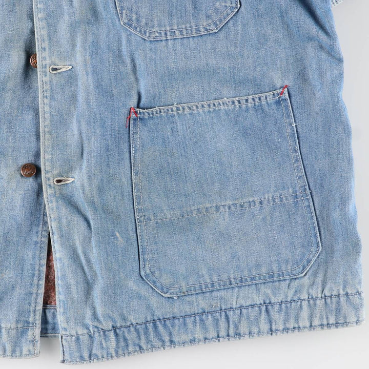 70'S JCPenney BIG MAC denim coveralls, men's XL size, vintage cotton blue type Vintage Second Hand