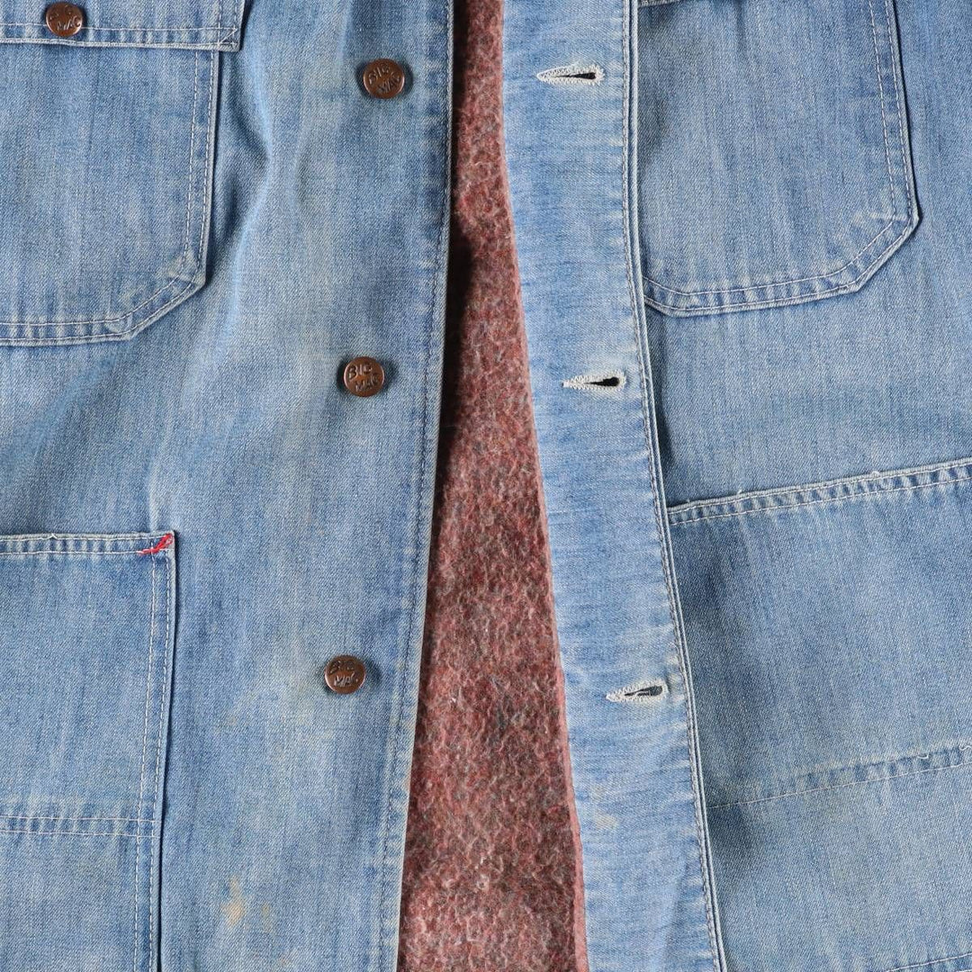 70'S JCPenney BIG MAC denim coveralls, men's XL size, vintage cotton blue type Vintage Second Hand