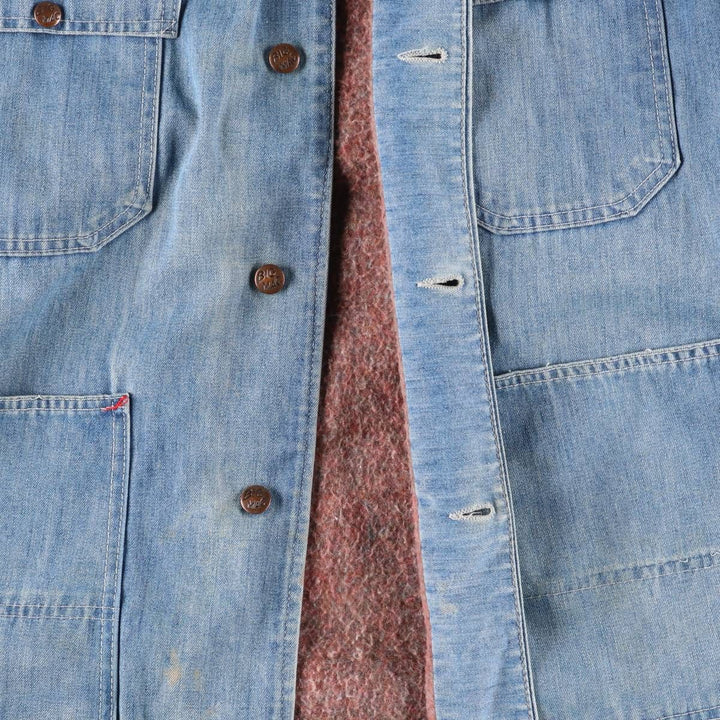 70'S JCPenney BIG MAC denim coveralls, men's XL size, vintage cotton blue type Vintage Second Hand