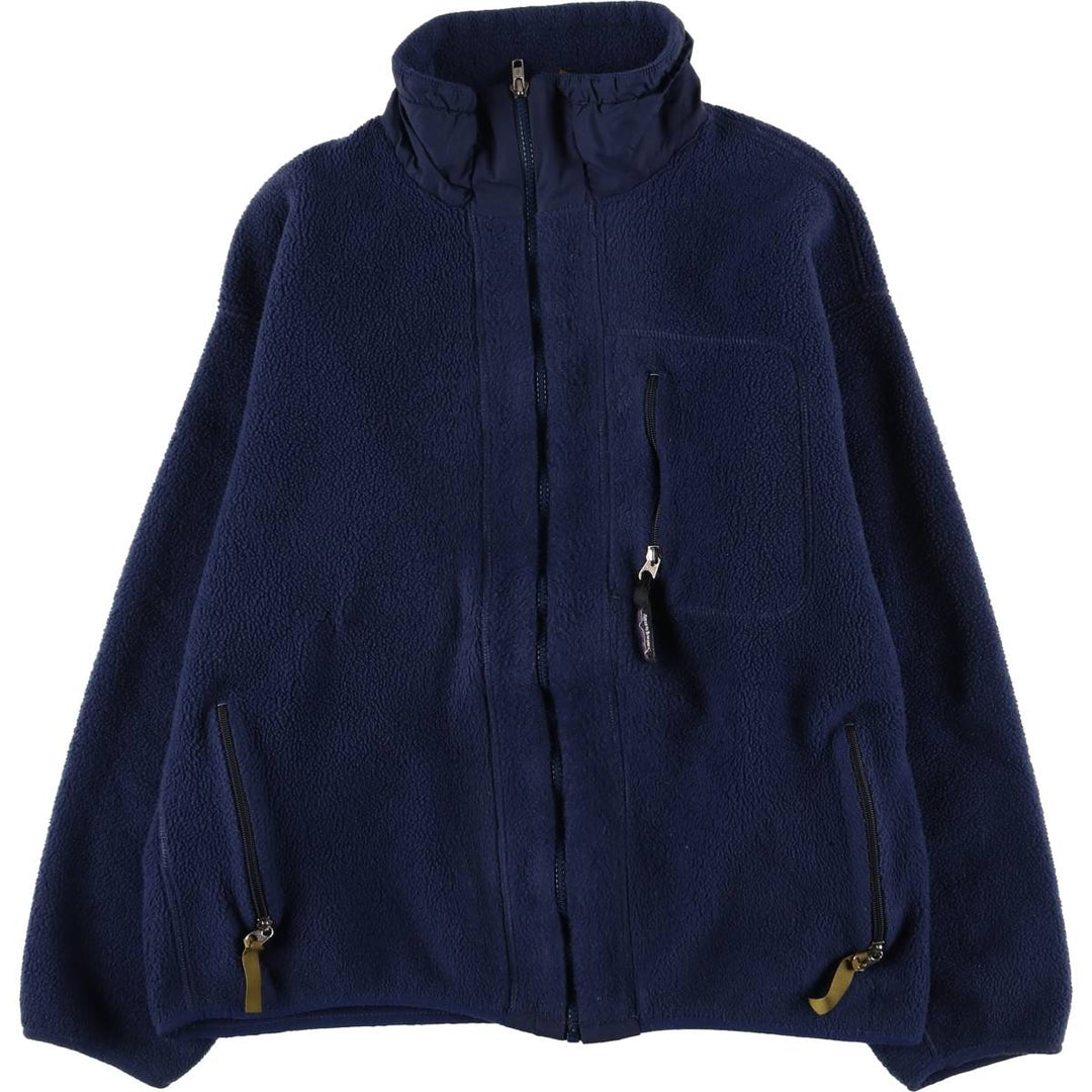 Patagonia Synchilla Fleece Jacket, Made in USA, Men's Size L polyester blue type Vintage Second Hand