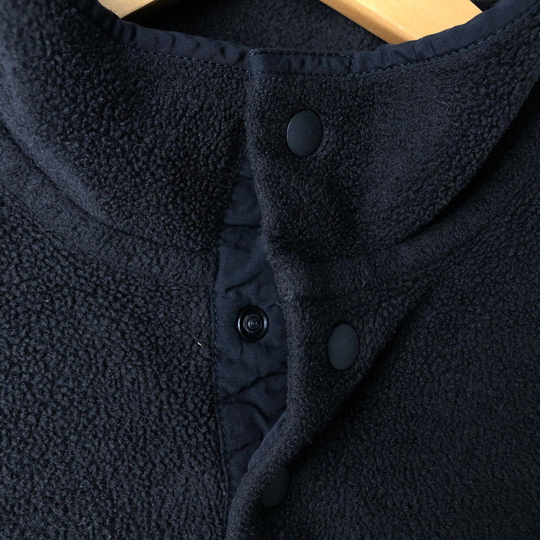 Patagonia Synchilla Snap-T 25455FA18 Half-Snap Fleece Pullover, Men's Size Small polyester black type Vintage Second Hand