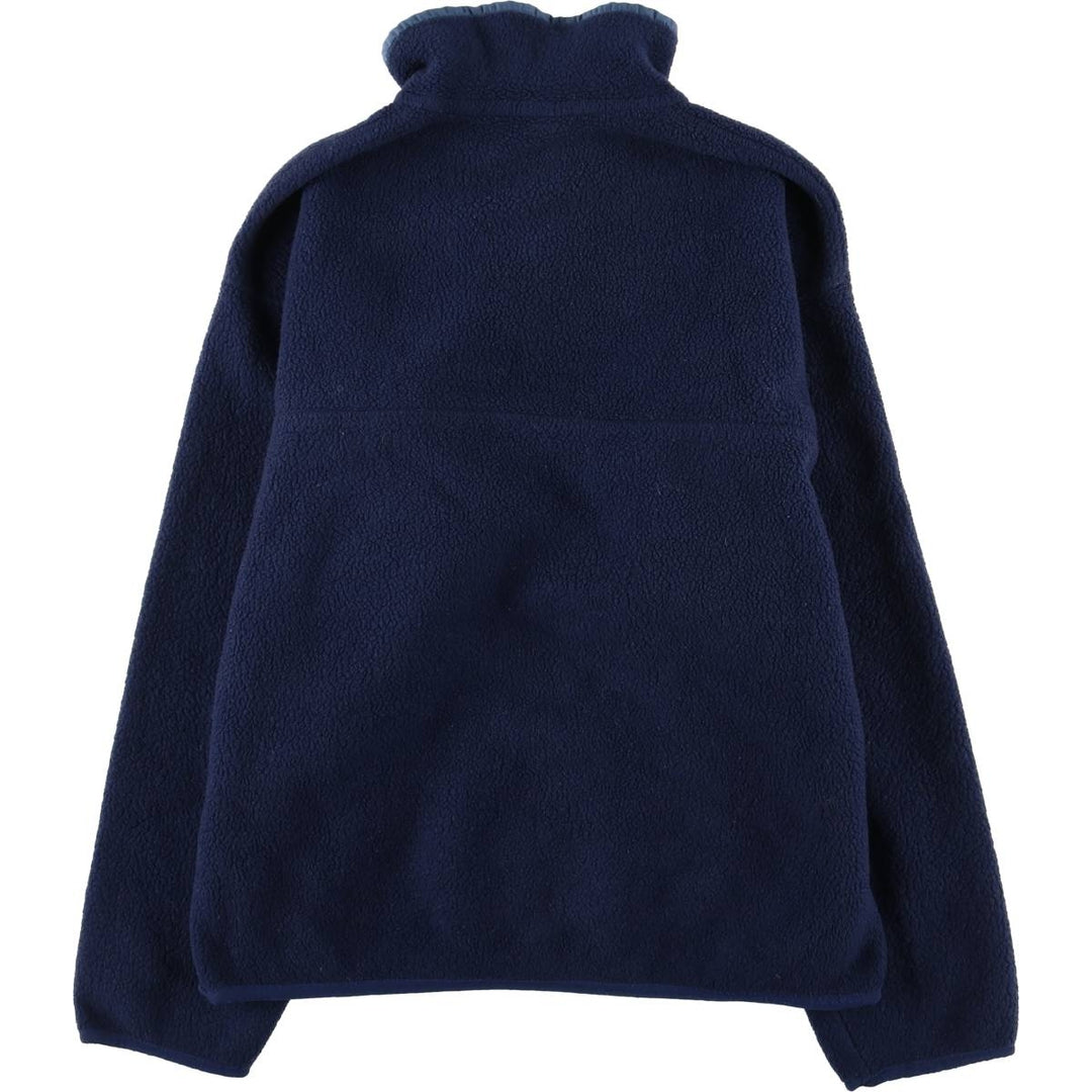 2000'S Patagonia Synchilla Snap-T (25450FA00) - Half-Snap Fleece Pullover, Men's Size Medium unclear blue type Vintage Second Hand
