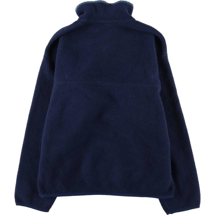 2000'S Patagonia Synchilla Snap-T (25450FA00) - Half-Snap Fleece Pullover, Men's Size Medium unclear blue type Vintage Second Hand