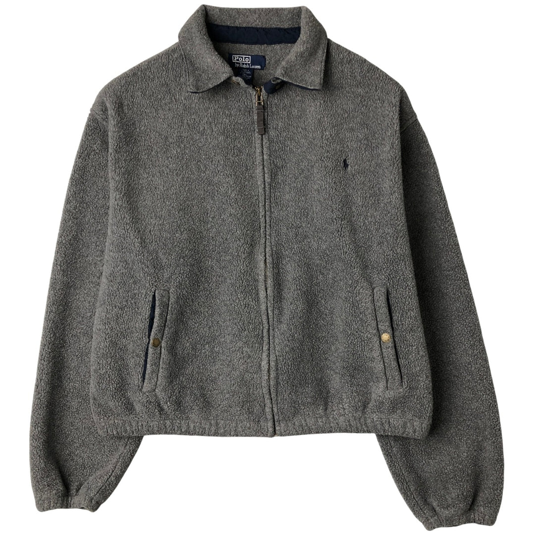Ralph Lauren POLO by Ralph Lauren Swing Top Fleece Jacket, Men's XL polyester gray type Vintage Second Hand