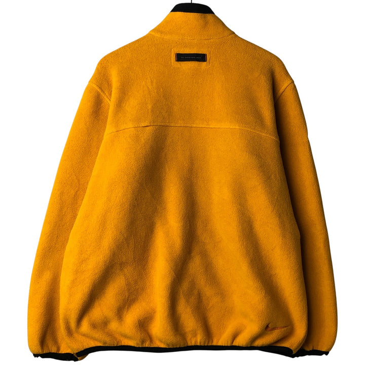 90s-00'S Nike ACG THERMAL LAYER 2 Fleece Jacket, Men's Size L polyester yellow type Vintage Second Hand