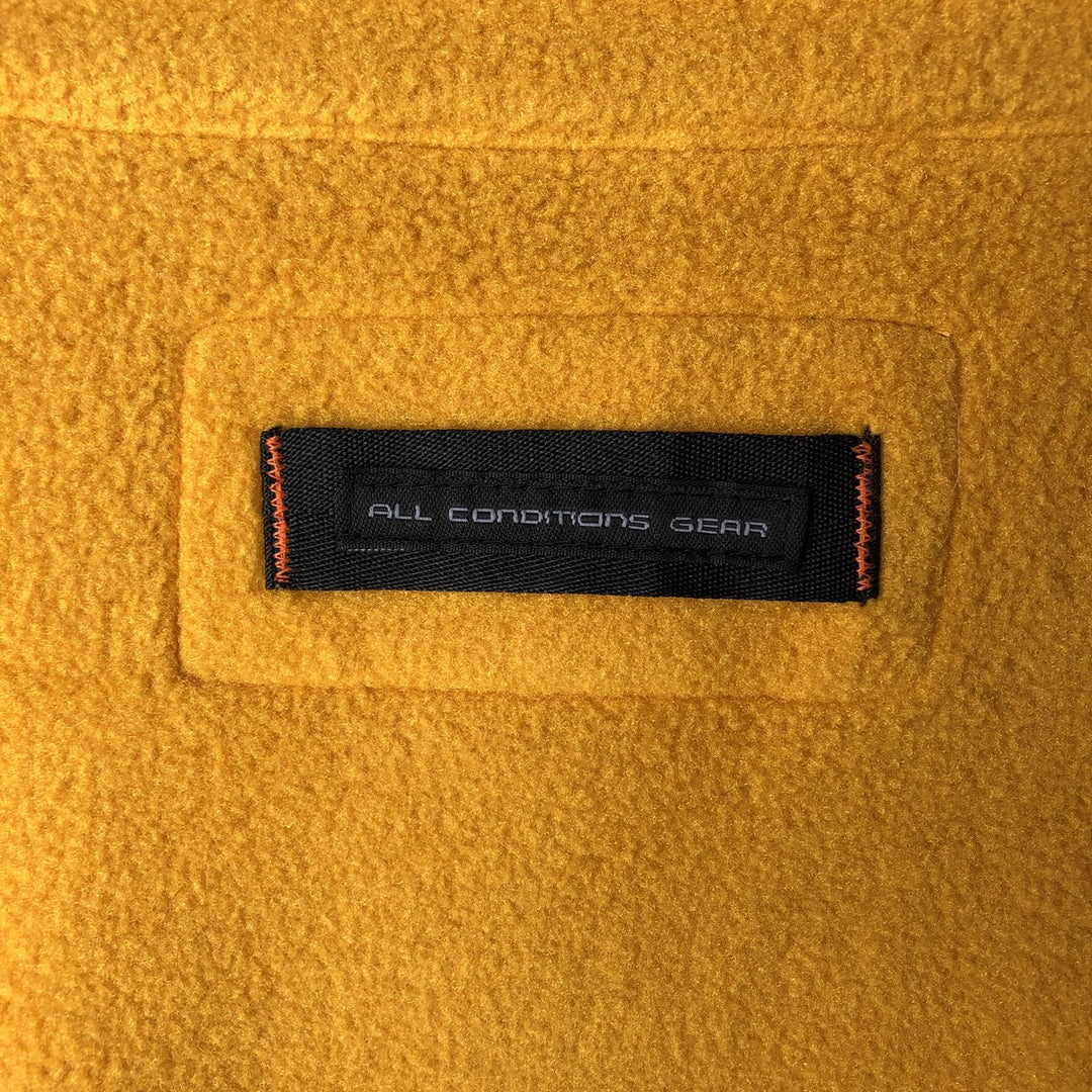 90s-00'S Nike ACG THERMAL LAYER 2 Fleece Jacket, Men's Size L polyester yellow type Vintage Second Hand