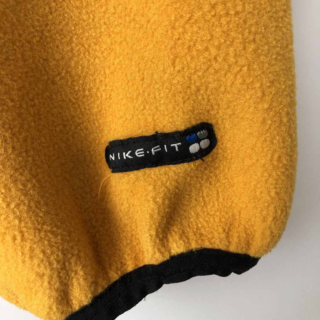 90s-00'S Nike ACG THERMAL LAYER 2 Fleece Jacket, Men's Size L polyester yellow type Vintage Second Hand