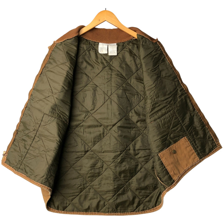 Duxbak Padded Duck Vest, Men's XL cotton beige type brown Vintage Second Hand