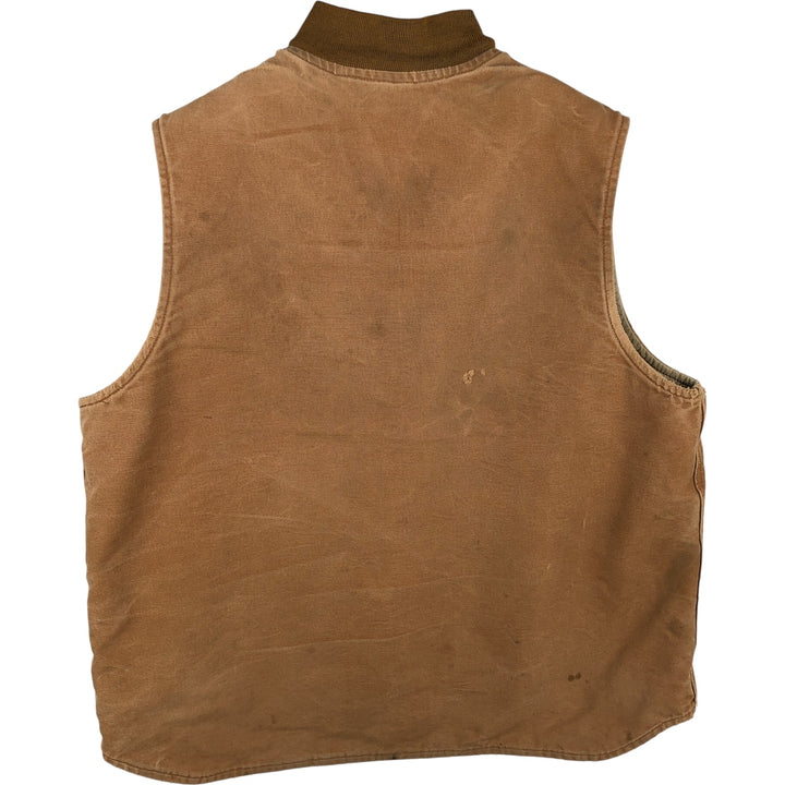 Carhartt FR Series Padded Duck Vest, Men's Size M (approx.) cotton beige type brown Vintage Second Hand