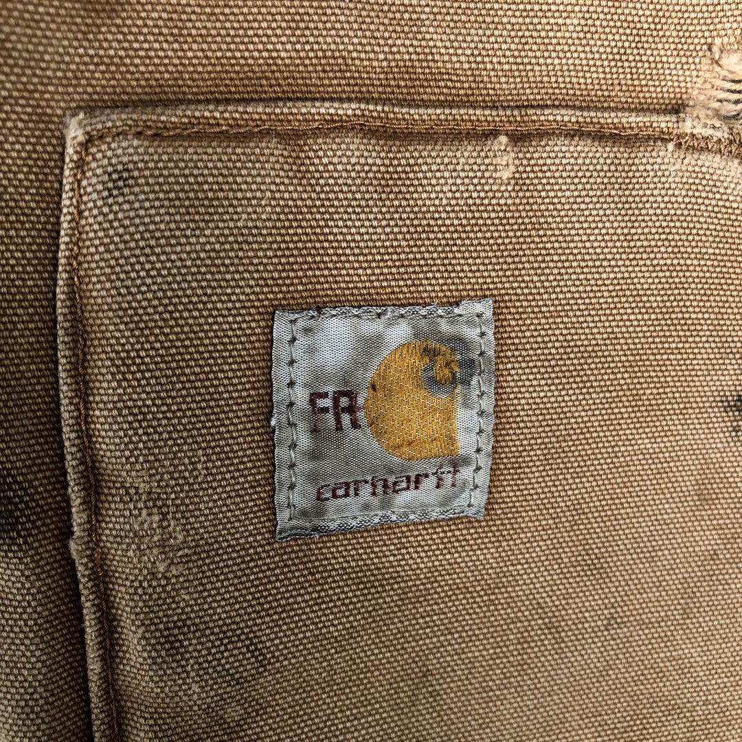 Carhartt FR Series Padded Duck Vest, Men's Size M (approx.) cotton beige type brown Vintage Second Hand