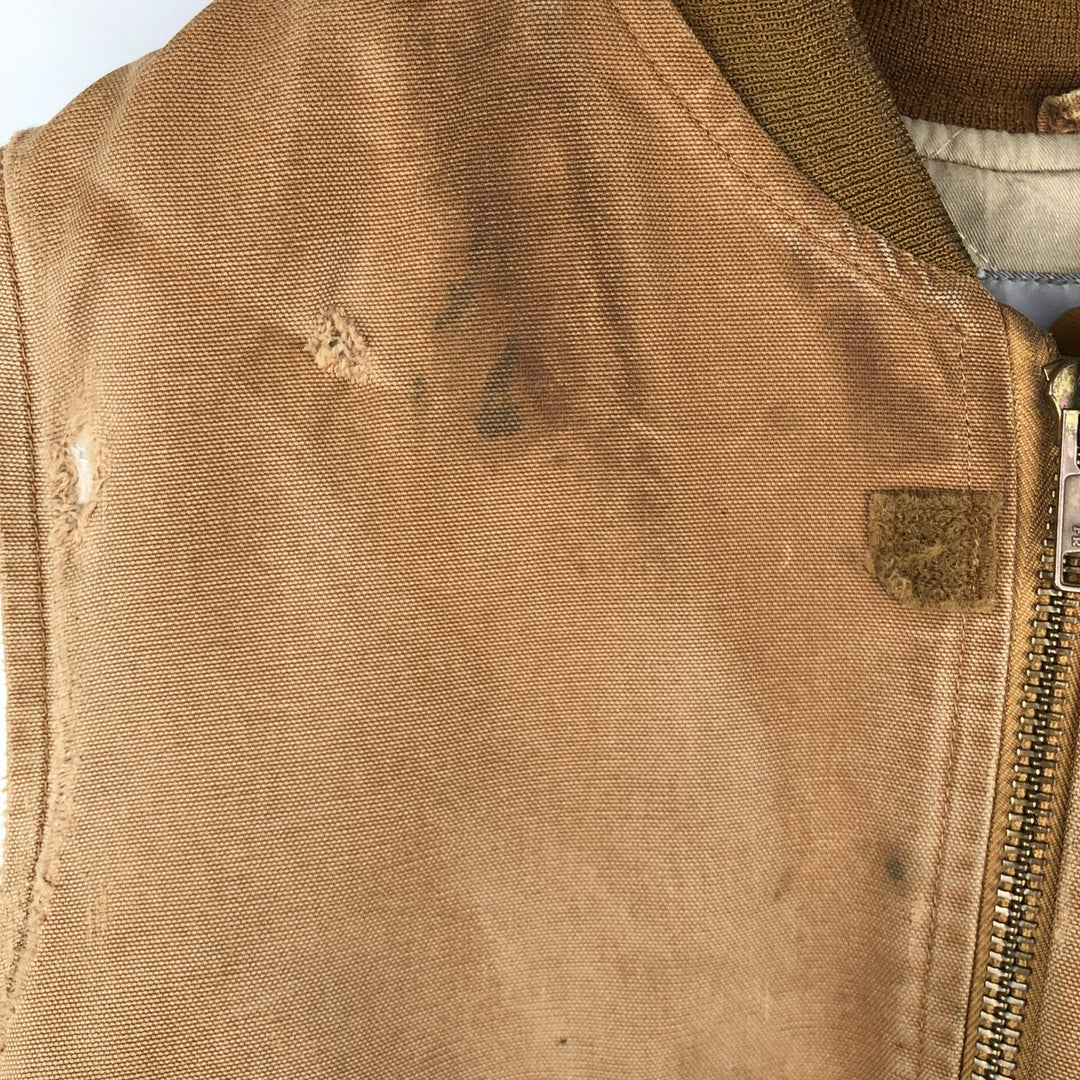 Carhartt FR Series Padded Duck Vest, Men's Size M (approx.) cotton beige type brown Vintage Second Hand