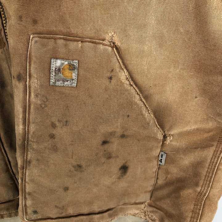 Carhartt FR Series Padded Duck Vest, Men's Size M (approx.) cotton beige type brown Vintage Second Hand