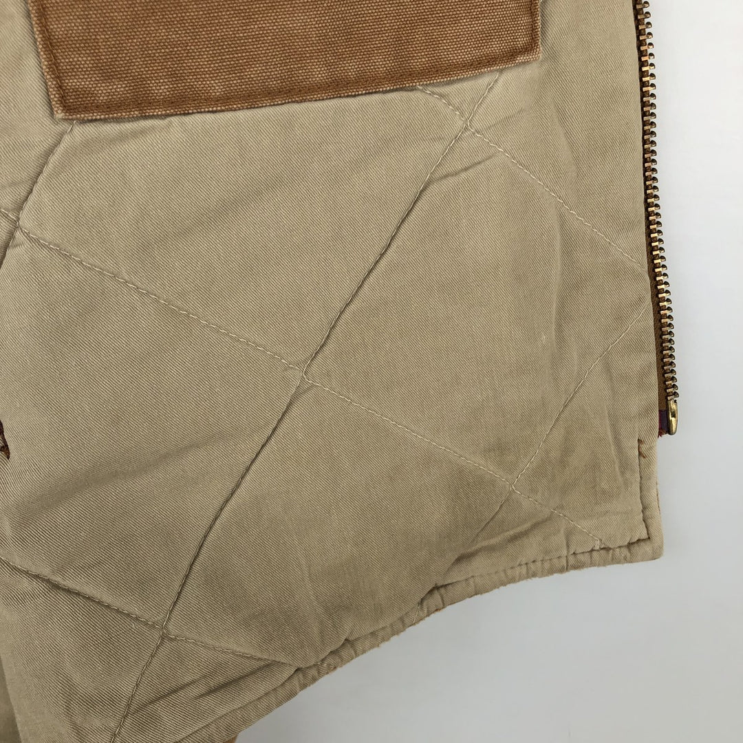 Carhartt FR Series Padded Duck Vest, Men's Size M (approx.) cotton beige type brown Vintage Second Hand