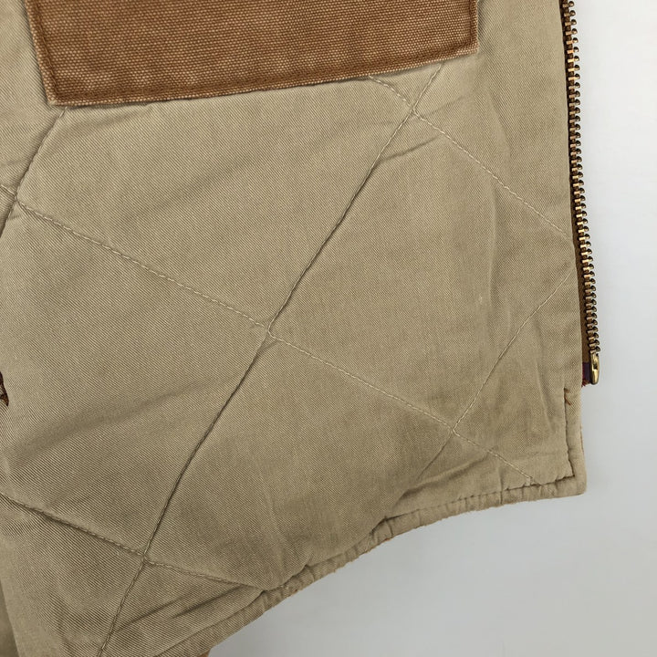 Carhartt FR Series Padded Duck Vest, Men's Size M (approx.) cotton beige type brown Vintage Second Hand
