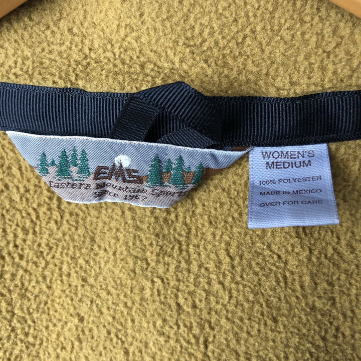 90'S Vintage EMS Fleece Vest, Women's Size Medium polyester ocher yellow type Vintage Second Hand