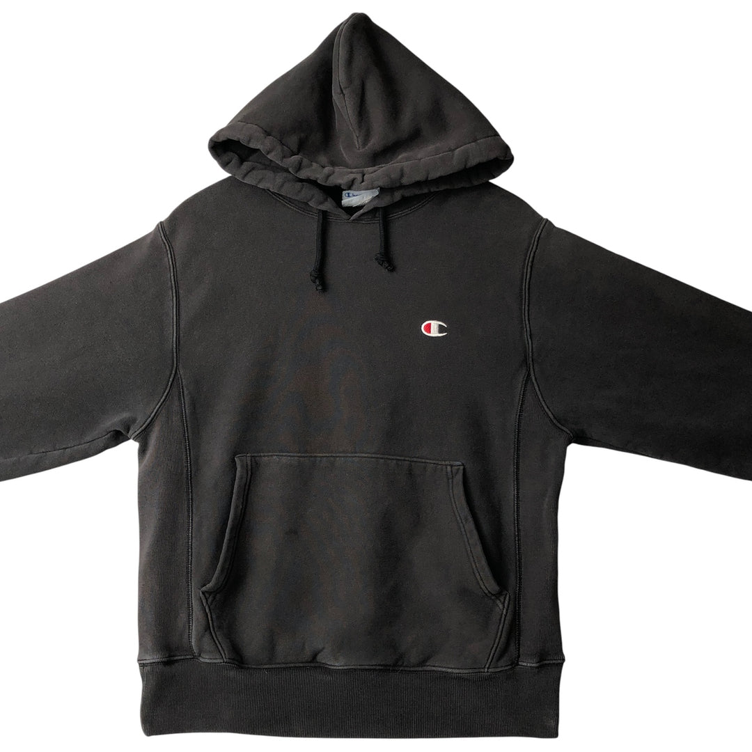 Champion REVERSE WEAVE Reverse Weave Sweat Pullover Hoodie Men's S cotton black type Vintage Second Hand
