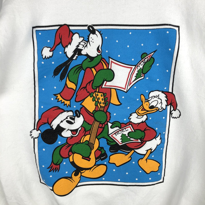 90'S Micky and Co. Disney Character Sweatshirt, Men's, Size XL, Vintage cotton white type Vintage Second Hand