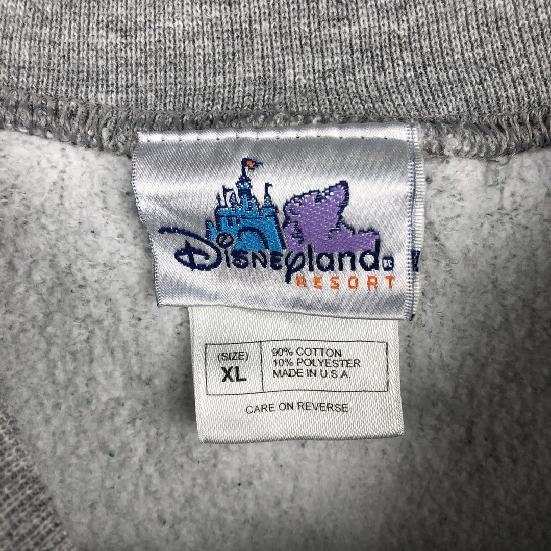 Disneyland GOOFY character sweatshirt, made in the USA, men's size XL cotton gray type Vintage Second Hand