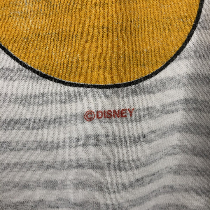 Vintage 90'S Disney Mickey Mouse striped sweatshirt, made in the USA, size XL. unclear gray type Vintage Second Hand