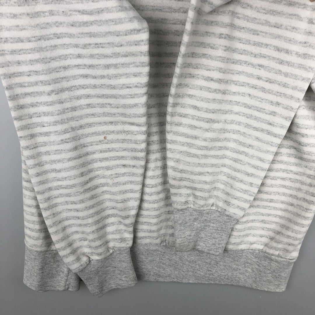Vintage 90'S Disney Mickey Mouse striped sweatshirt, made in the USA, size XL. unclear gray type Vintage Second Hand