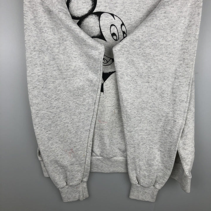 90'S Disney Mickey Mouse character sweatshirt, sweatshirt, made in USA, men's XL size, vintage cotton white type Vintage Second Hand