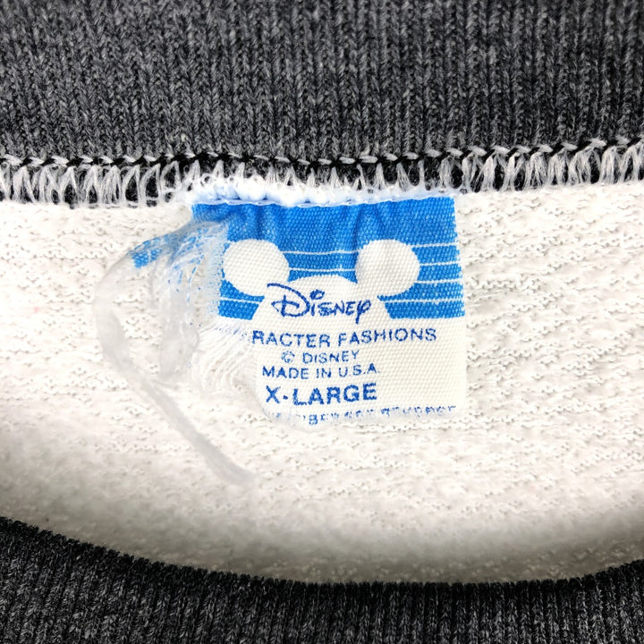Vintage 1980'S Disney Mickey Mouse character sweatshirt, Made in USA, Men's XL cotton white type Vintage Second Hand