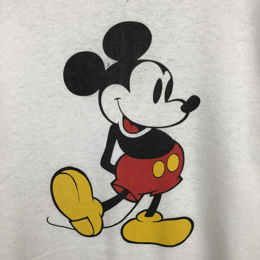 Vintage 1980'S Disney Mickey Mouse character sweatshirt, Made in USA, Men's XL cotton white type Vintage Second Hand