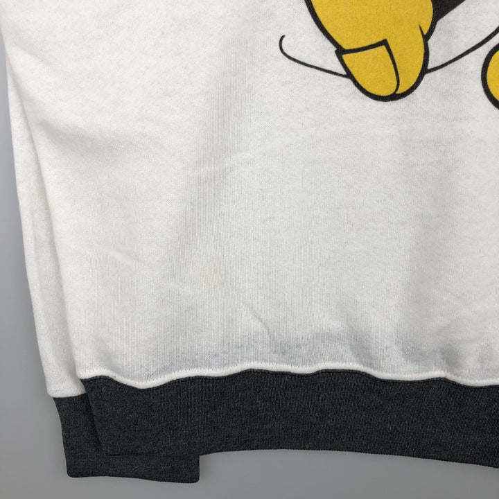 Vintage 1980'S Disney Mickey Mouse character sweatshirt, Made in USA, Men's XL cotton white type Vintage Second Hand