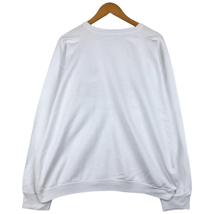 Vintage 1980'S Alore printed sweatshirt, made in the USA, men's size XXL cotton white type Vintage Second Hand