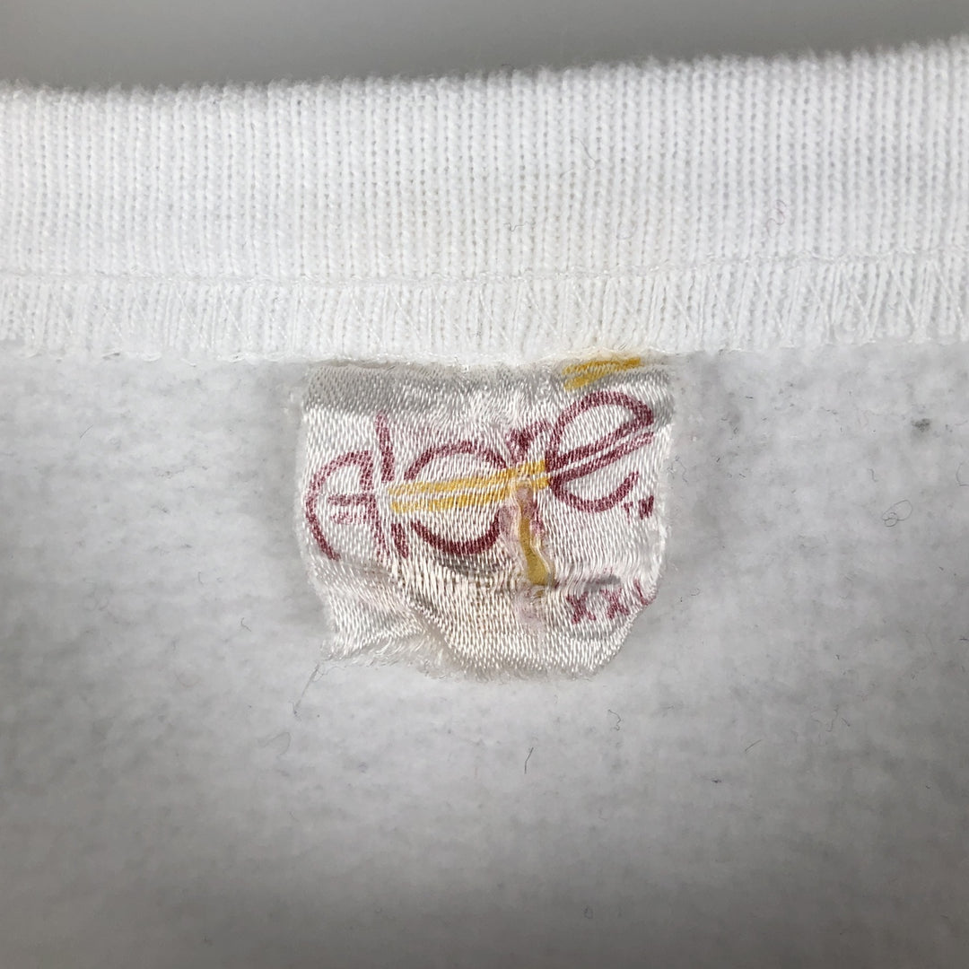 Vintage 1980'S Alore printed sweatshirt, made in the USA, men's size XXL cotton white type Vintage Second Hand