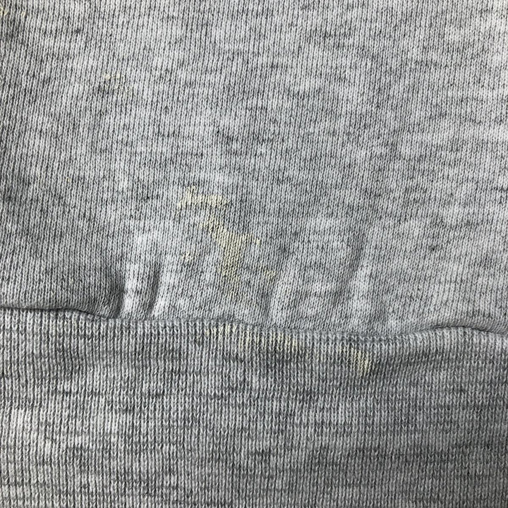 80'S Printed Sweatshirt, Made in USA, Men's Size XL cotton pale white type Vintage Second Hand