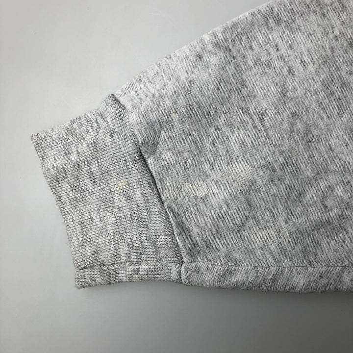 80'S Printed Sweatshirt, Made in USA, Men's Size XL cotton pale white type Vintage Second Hand