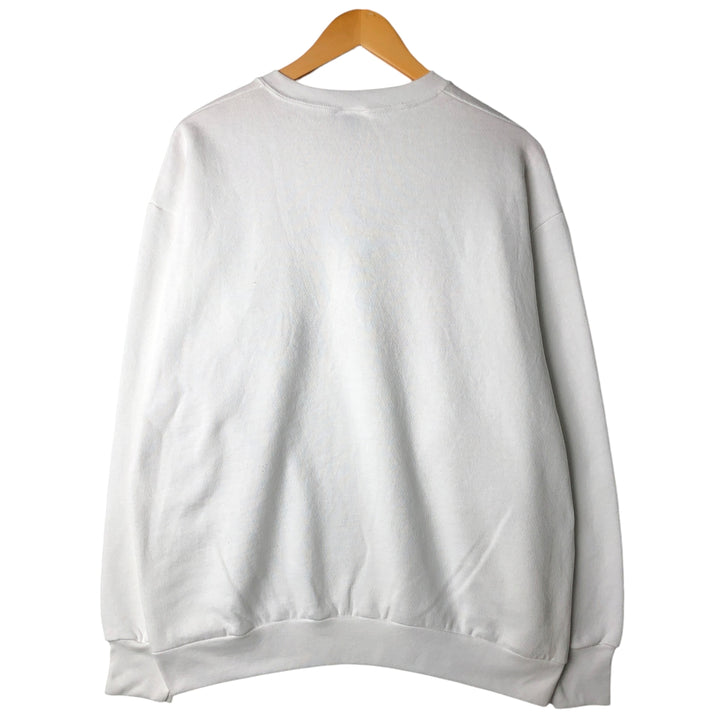 Vintage 90'S Delta Fifty-Fifty print sweatshirt, Made in USA, Men's XL cotton white type Vintage Second Hand