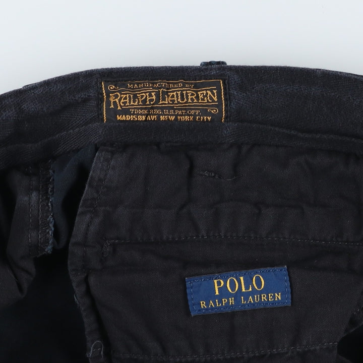 Ralph Lauren POLO RALPH LAUREN All-Over Bike Pattern Chino Pants, Men's, Size W37 cotton black type Vintage Second Hand