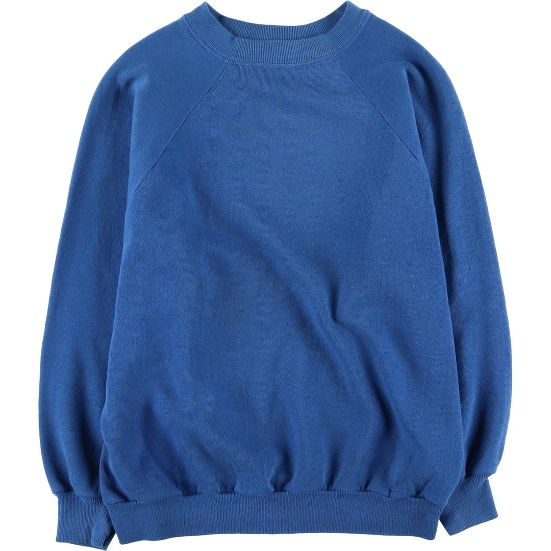 Vintage 80s-90'S Dickies plain blank sweatshirt, Made in USA, Men's size M cotton blue type Vintage Second Hand
