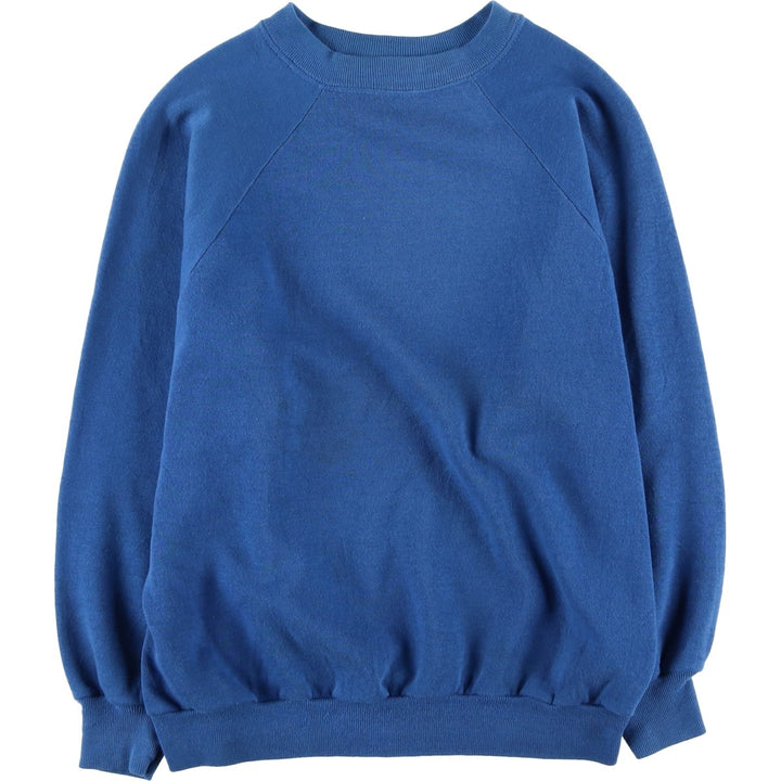 Vintage 80s-90'S Dickies plain blank sweatshirt, Made in USA, Men's size M cotton blue type Vintage Second Hand