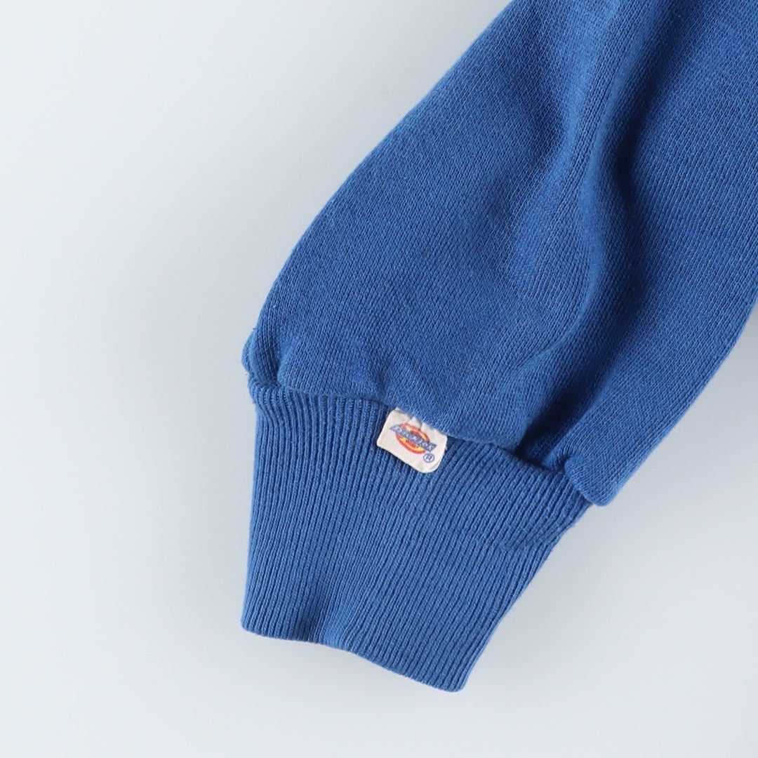 Vintage 80s-90'S Dickies plain blank sweatshirt, Made in USA, Men's size M cotton blue type Vintage Second Hand