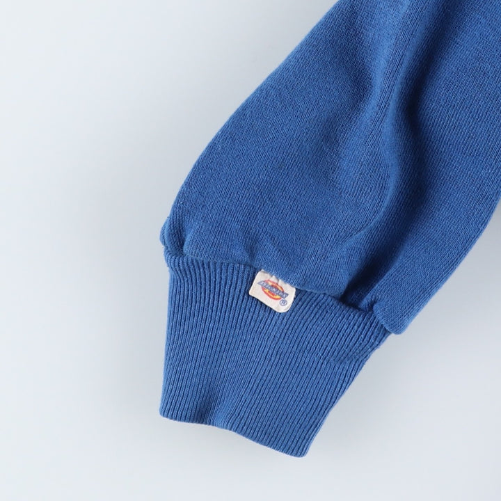 Vintage 80s-90'S Dickies plain blank sweatshirt, Made in USA, Men's size M cotton blue type Vintage Second Hand