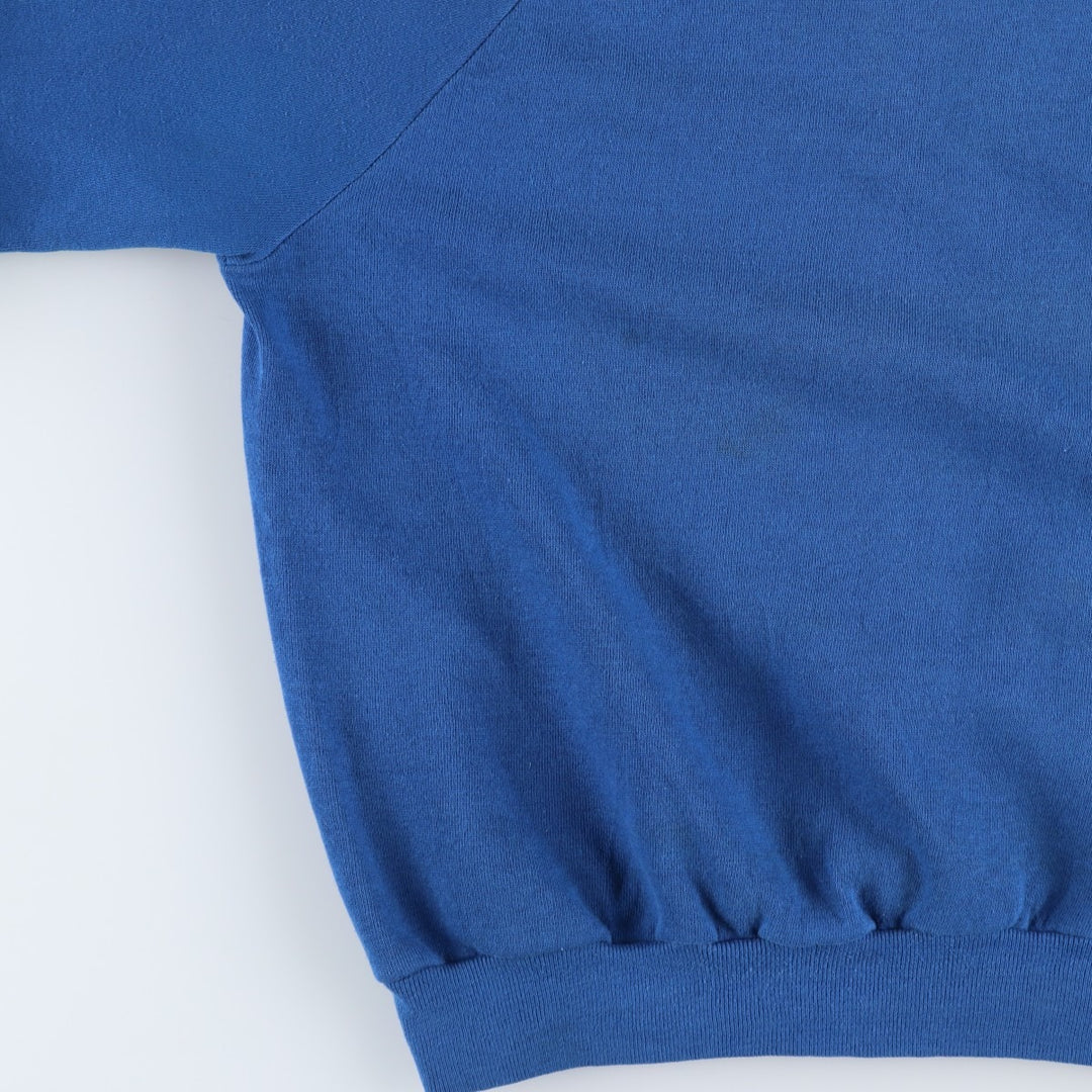 Vintage 80s-90'S Dickies plain blank sweatshirt, Made in USA, Men's size M cotton blue type Vintage Second Hand