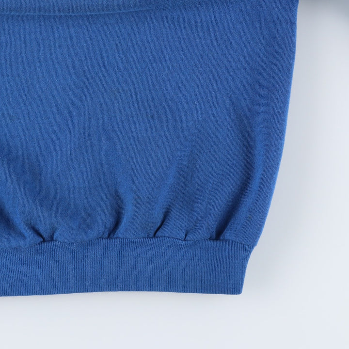 Vintage 80s-90'S Dickies plain blank sweatshirt, Made in USA, Men's size M cotton blue type Vintage Second Hand