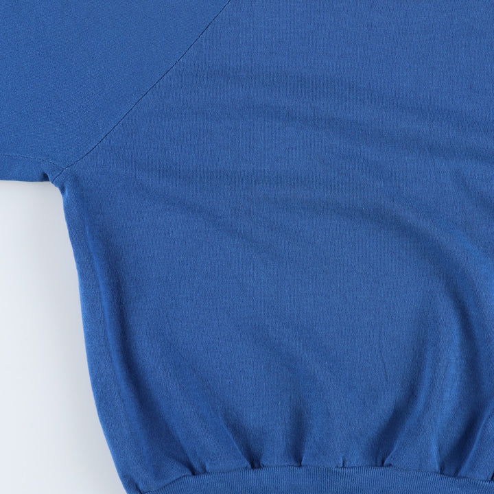 Vintage 80s-90'S Dickies plain blank sweatshirt, Made in USA, Men's size M cotton blue type Vintage Second Hand