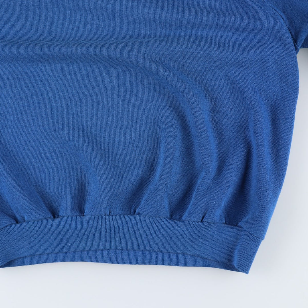 Vintage 80s-90'S Dickies plain blank sweatshirt, Made in USA, Men's size M cotton blue type Vintage Second Hand