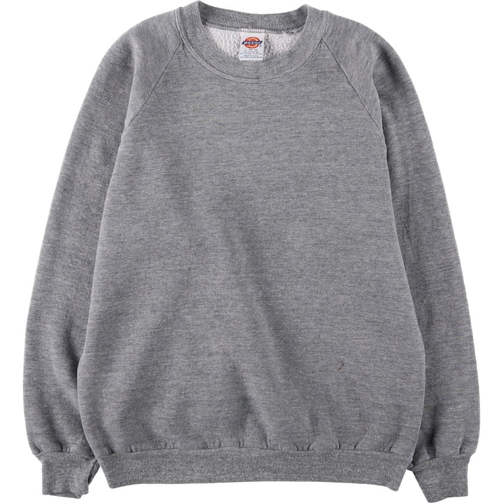 Vintage 90'S Dickies plain blank sweatshirt, made in the USA, men's size L polyester gray type Vintage Second Hand