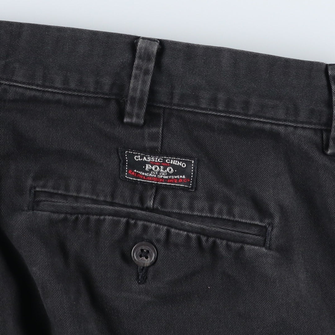 Ralph Lauren POLO by Ralph Lauren Chino Pants Men's W34 equivalent cotton navy blue type Vintage Second Hand